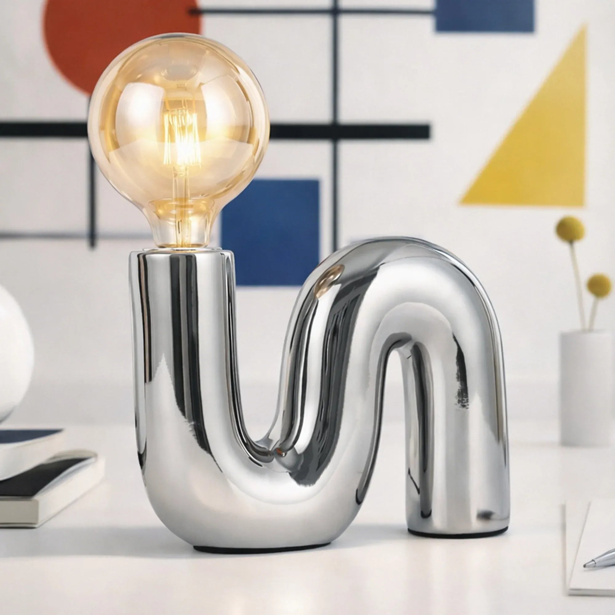 Millie Table Lamp - Chrome