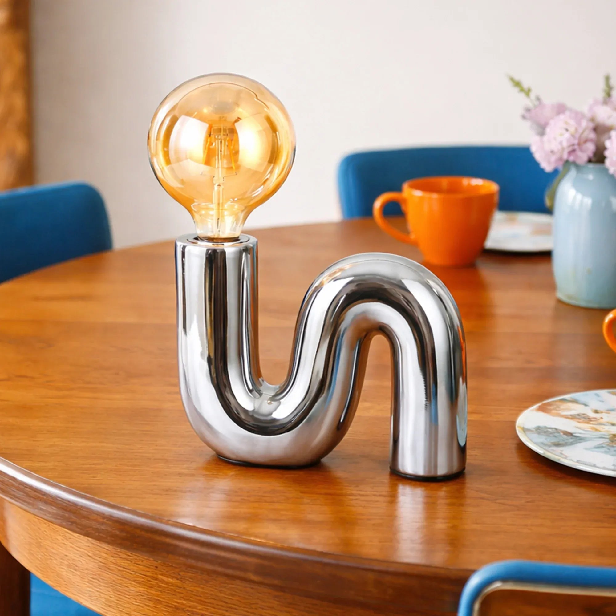 Millie Table Lamp - Chrome