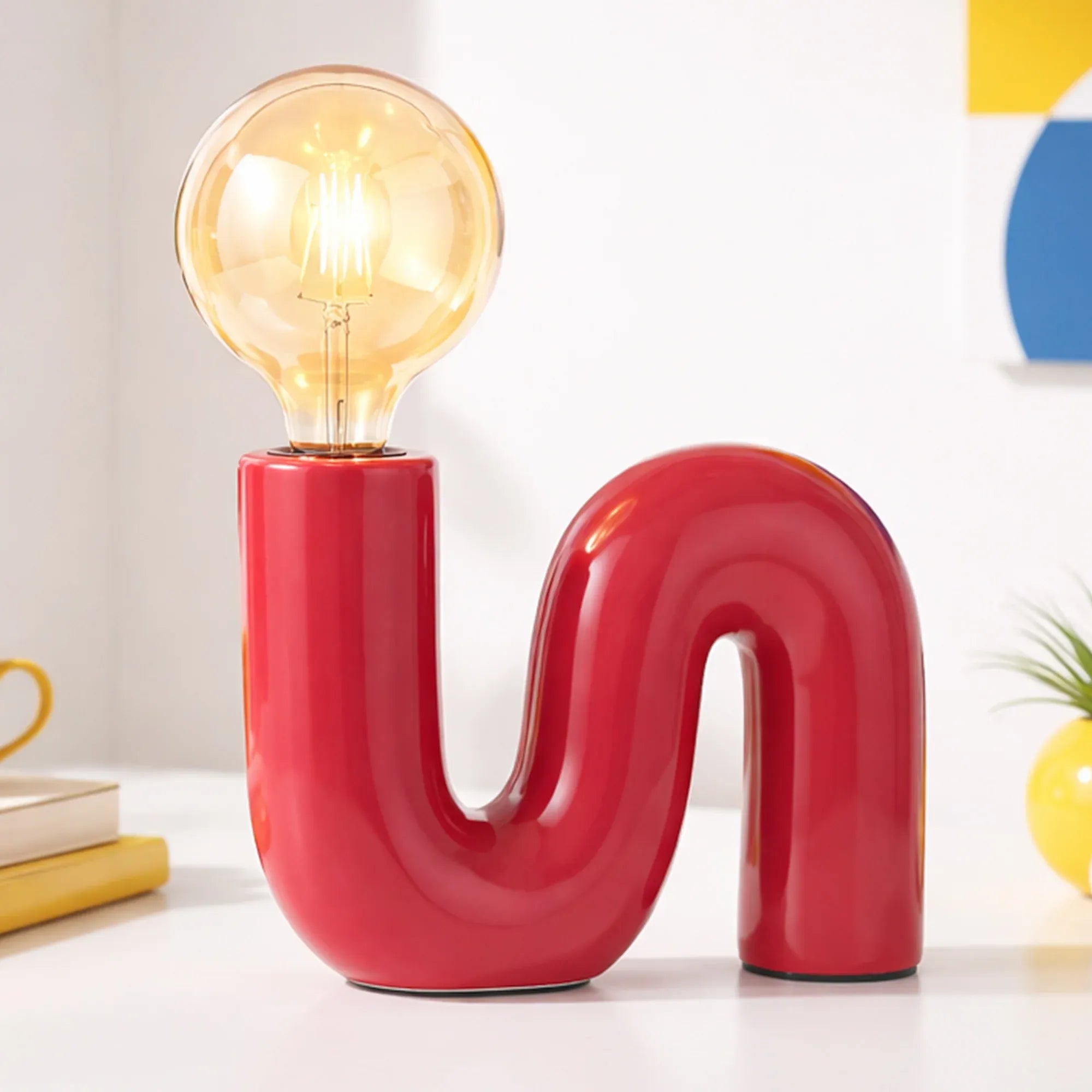 Millie Table Lamp - Coral