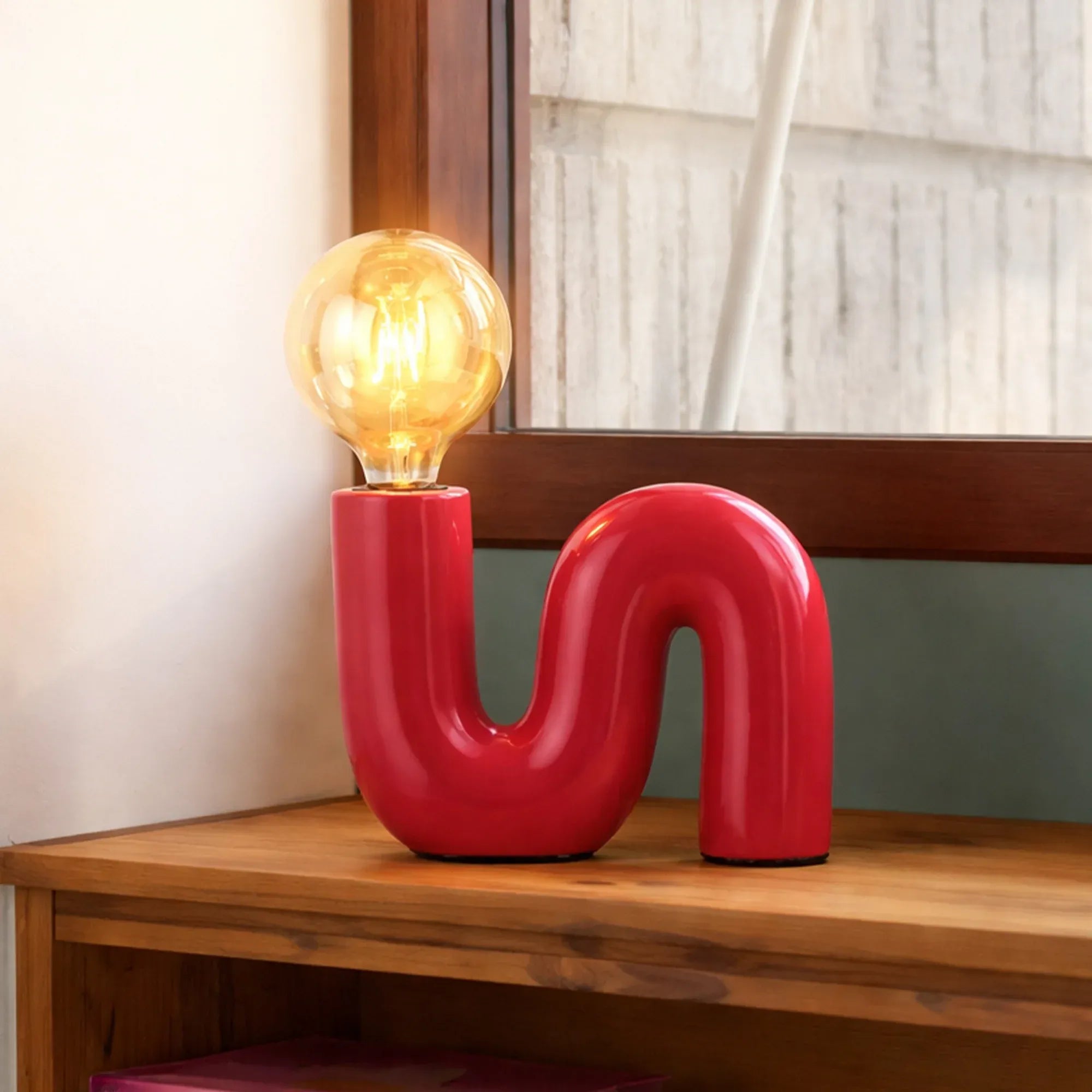 Millie Table Lamp - Coral