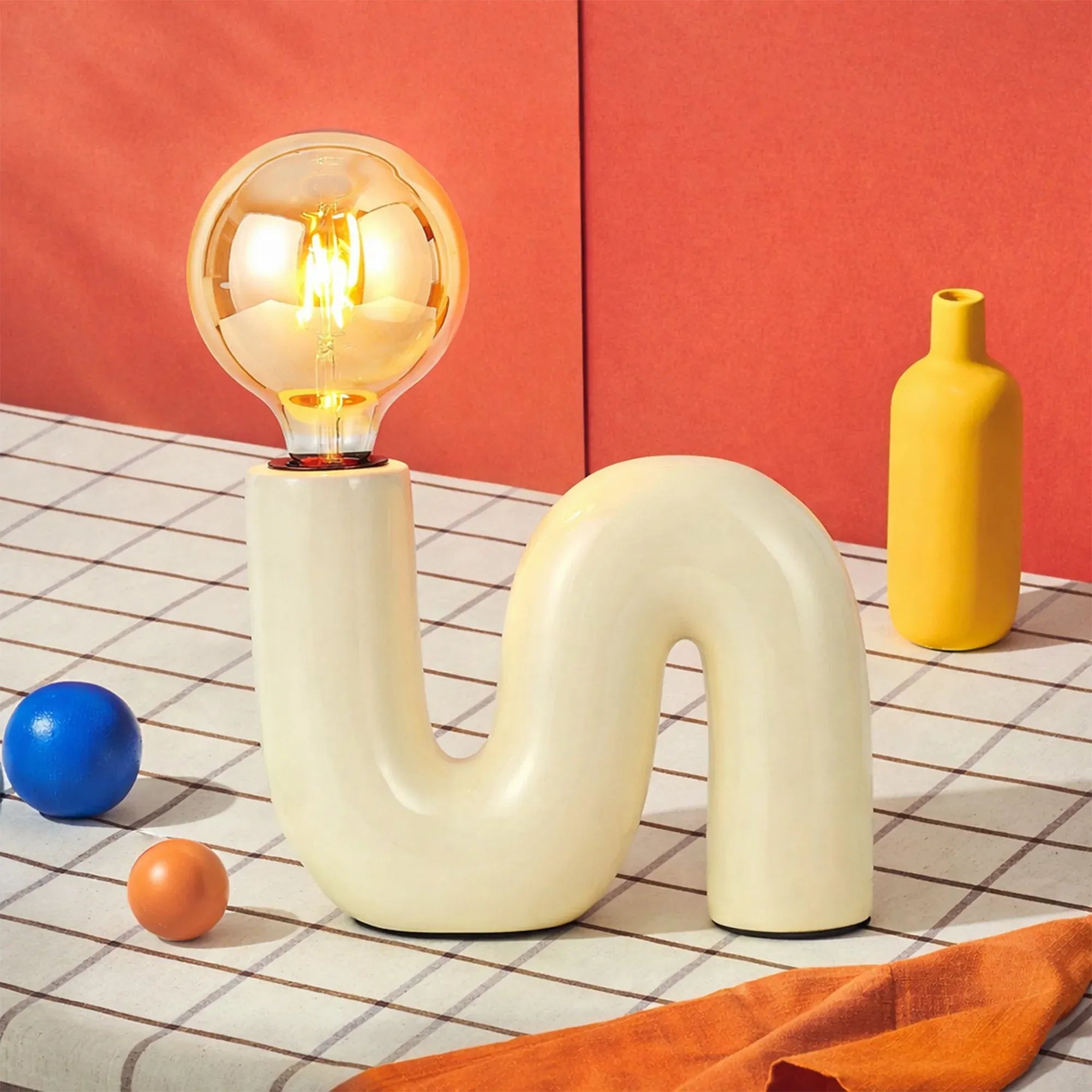 Millie Table Lamp - Cream