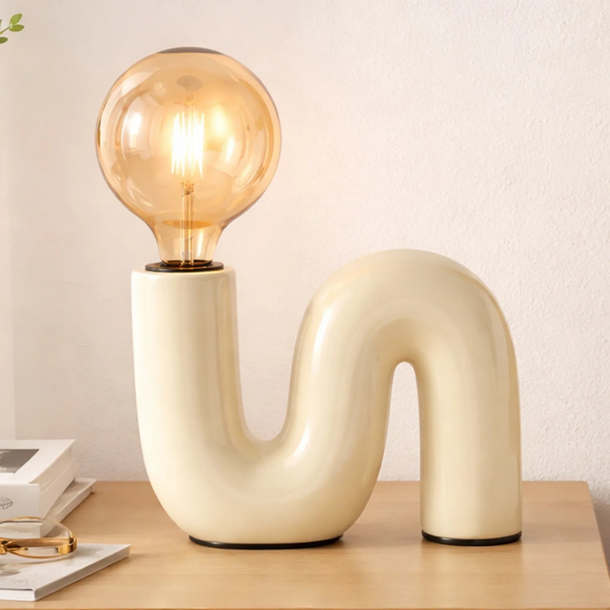 Millie Table Lamp - Cream