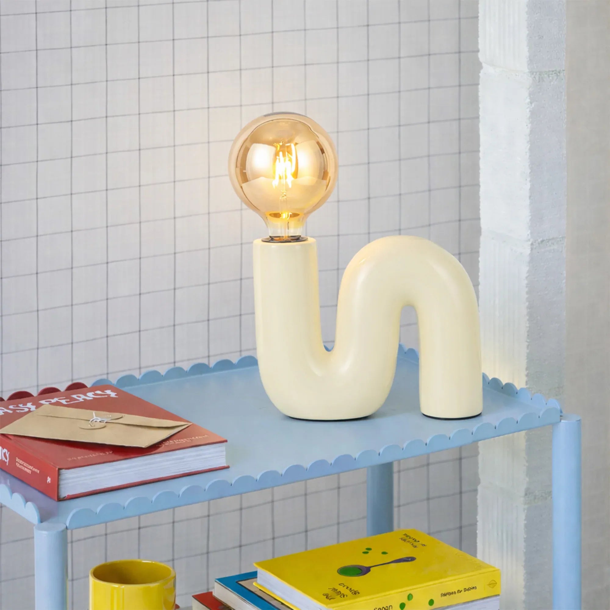 Millie Table Lamp - Cream