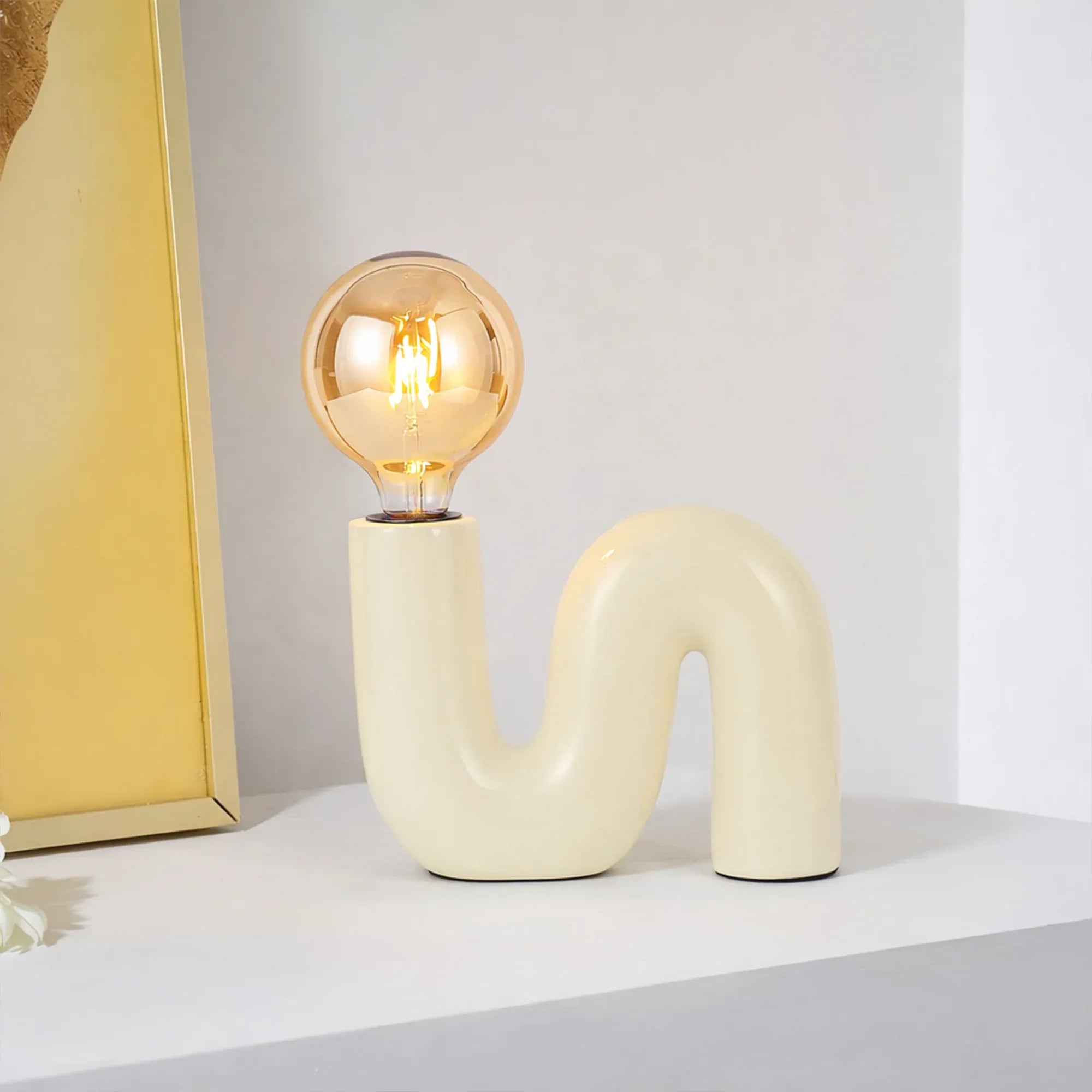 Millie Table Lamp - Cream