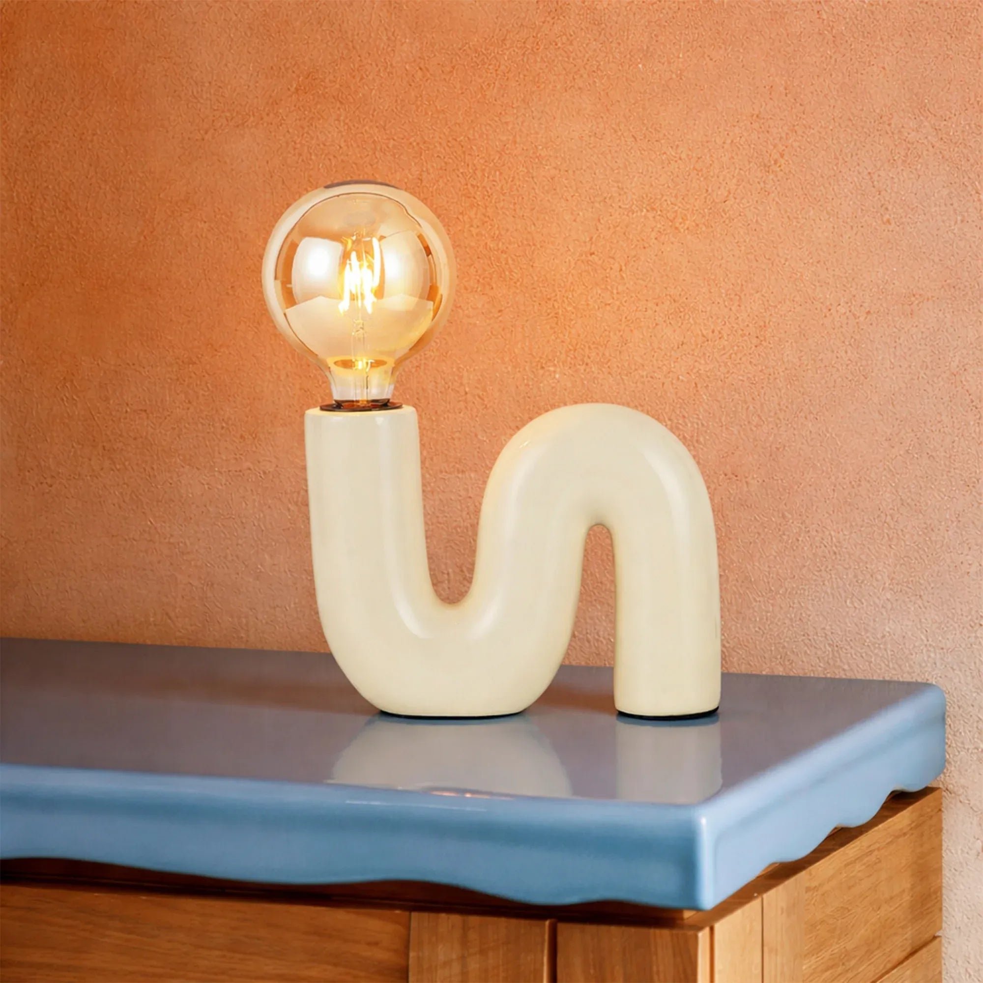 Millie Table Lamp - Cream
