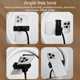 Adjustable 10 Led Fill Light Tripod with Phone Clamp