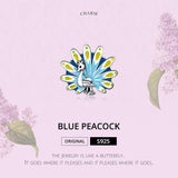 925 Sterling Silver Peacock Bead Bracelet & Necklace Set