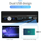 7 Inch Hd Car Radio Receiver Mp5 Player Fm / Am / Rds / Bluetooth / Phone Link Remote Control