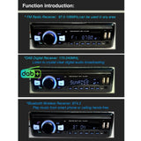 1-Din Car Dab Radio Player - Bluetooth Fm U Disk Mp3 Tf Card