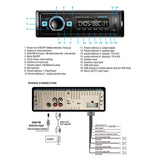 1-Din Car Dab Radio Player - Bluetooth Fm U Disk Mp3 Tf Card