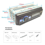 1-Din Car Dab Radio Player - Bluetooth Fm U Disk Mp3 Tf Card