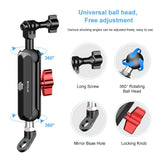Adjustable Cnc Metal Motorcycle Rearview Arm Mount
