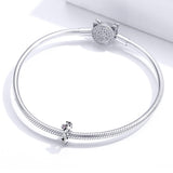 925 Sterling Silver Cherry Blossom Branch Pendant For Diy Bracelets And Necklaces