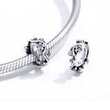 925 Sterling Silver Cherry Blossom Branch Pendant For Diy Bracelets And Necklaces