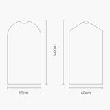 100 Disposable Dust Bags - 60x120cm - Thick Pe Material - Transparent