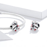 925 Sterling Silver Drummer Beads For Diy Bracelets & Necklaces