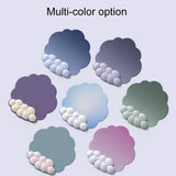 3 Piece Cloudy Gradient Memory Foam Wrist & Mouse Pad Set Blue+Gray - Green