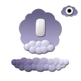 3 Piece Cloudy Gradient Memory Foam Wrist & Mouse Pad Set Blue+Gray - Green