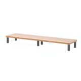 Aluminum Alloy Desktop Monitor Stand with Wooden Plate Riser