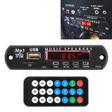 12V Car Mp3 Player Board W / Fm Radio Bluetooth Recording - Usb Tf Aux