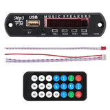 12V Car Mp3 Player Board W / Fm Radio Bluetooth Recording - Usb Tf Aux