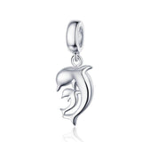 925 Sterling Silver Dolphin Pendant For Bracelet Or Necklace