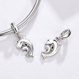 925 Sterling Silver Dolphin Pendant For Bracelet Or Necklace
