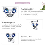 925 Sterling Silver Charming Fox Bead For Diy Bracelets & Necklaces