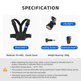 Action Camera Chest Strap Mount Belt
