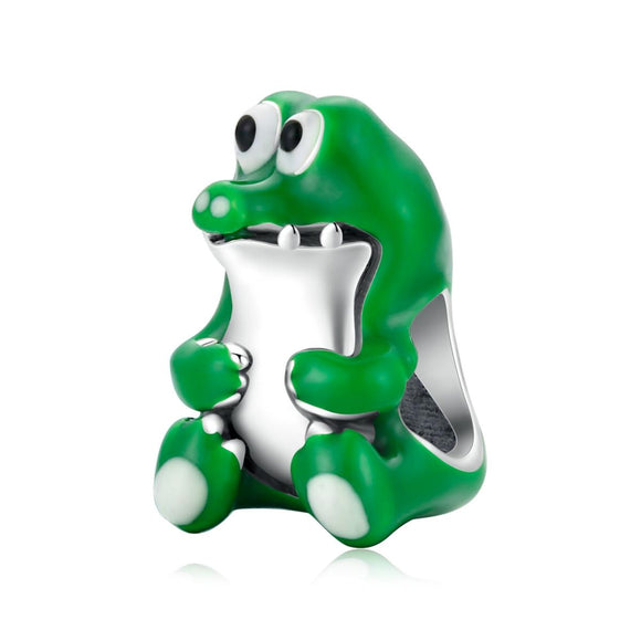 925 Sterling Silver Crocodile Beads For Diy Bracelets & Necklaces