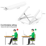 Adjustable Folding Laptop Stand - Portable and Cooling