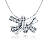 925 Sterling Silver Bow Beads For Diy Bracelets & Necklaces