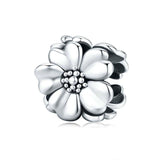 925 Sterling Silver Flower Beaded Bracelet Accessory