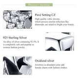 925 Sterling Silver Zircon Inlaid Star Necklace / Bracelet Pendant