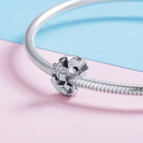 925 Sterling Silver Zircon Inlaid Star Necklace / Bracelet Pendant