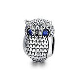 925 Sterling Silver Owl Beads For Diy Bracelets & Necklaces