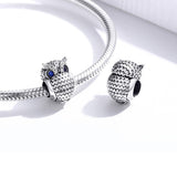 925 Sterling Silver Owl Beads For Diy Bracelets & Necklaces
