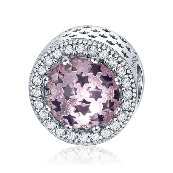 925 Sterling Silver Starry Sky Beads For Diy Bracelets & Necklaces