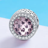 925 Sterling Silver Starry Sky Beads For Diy Bracelets & Necklaces