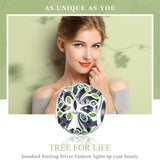 925 Sterling Silver Tree Of Life Bracelet Charm