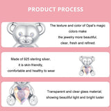 925 Sterling Silver Valentine'S Day Bear Beads