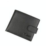 Rfid-protected Men Short Wallet - Secure & Compact
