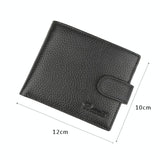 Rfid-protected Men Short Wallet - Secure & Compact
