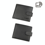 Rfid-protected Men Short Wallet - Secure & Compact