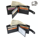 Rfid-protected Men Short Wallet - Secure & Compact