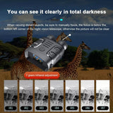 1080p Hd Binocular with Infrared Night Vision 2.4 Screen 5x Zoom