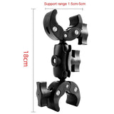 18cm Dual Head Motorcycle Handlebar Mount - 18Cm
