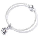 925 Sterling Silver Moon Cat Pendant For Bracelet Or Necklace