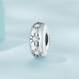 925 Sterling Silver Pointed Star Zircon Bracelet