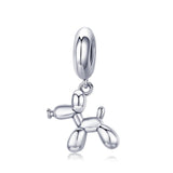 925 Sterling Silver Balloon Dog Charm For Diy Bracelets Style - Bead